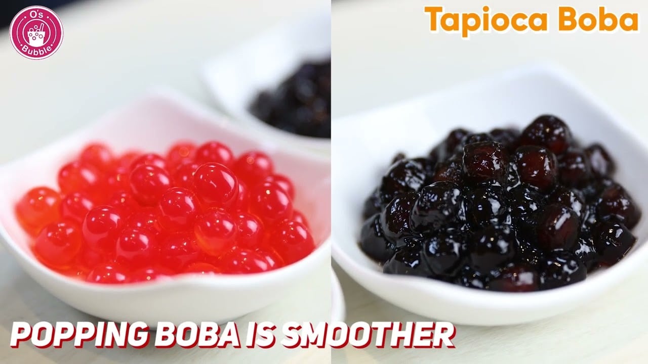 【O's Bubble】Tapioca Boba vs Popping Boba