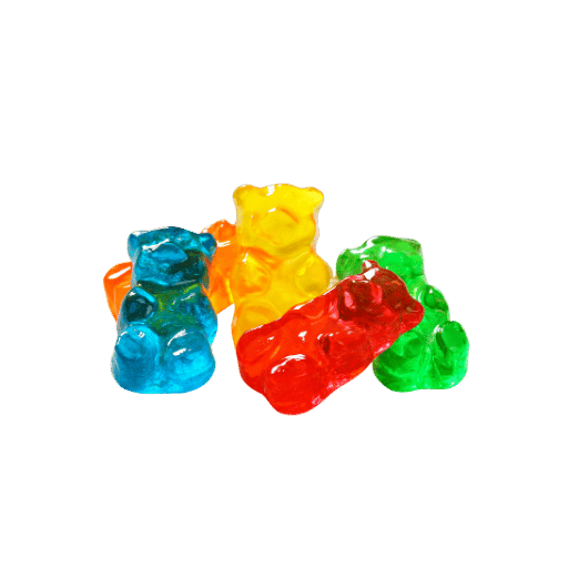 Sidosir 7 Stampi In Silicone Per Caramelle Gommose - Orsetti, Dinosauri, Frutta, Ciambelle E Cuori - Con 2 Contagocce - Antiaderente E Senza BPA