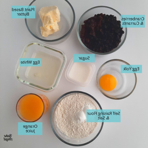 Ingredients for Making Garibaldi Biscuits