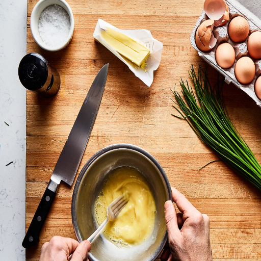 Preparing the Egg and Cheese Layer
